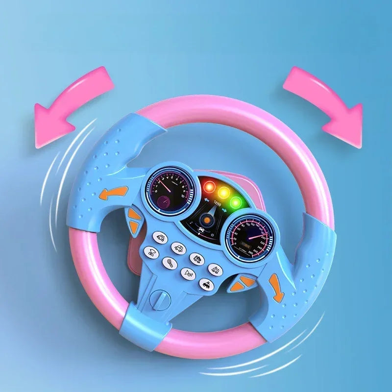 Musical Steering Wheel Toy with Lights