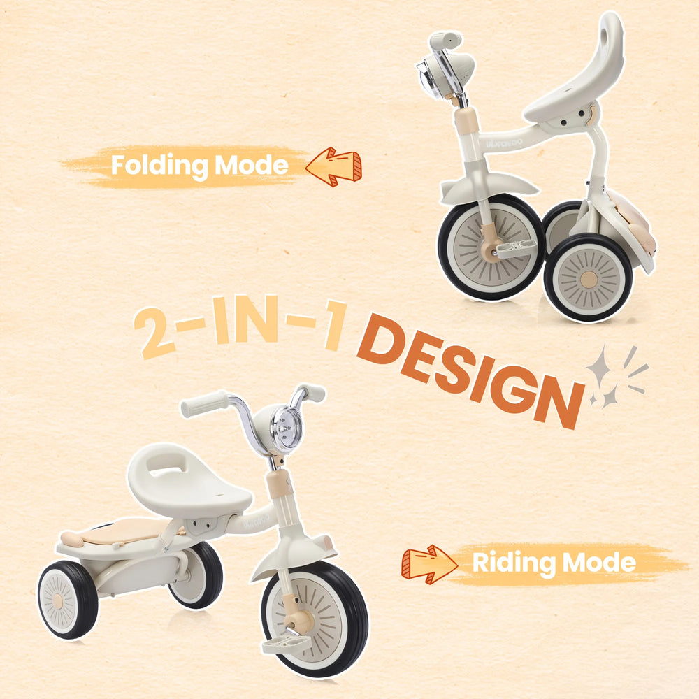 4-in-1 Kids' Tricycle & Balance Bike