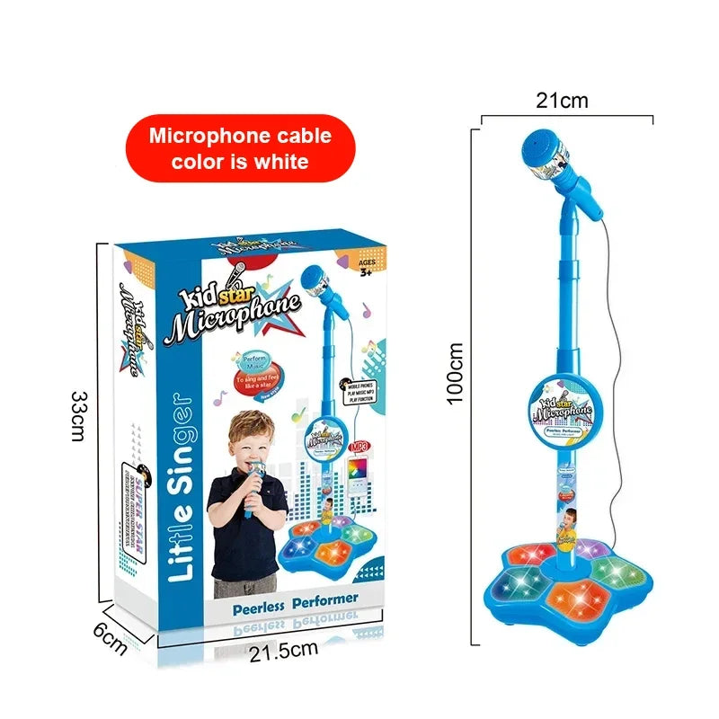 Kids' Karaoke Microphone with Adjustable Stand