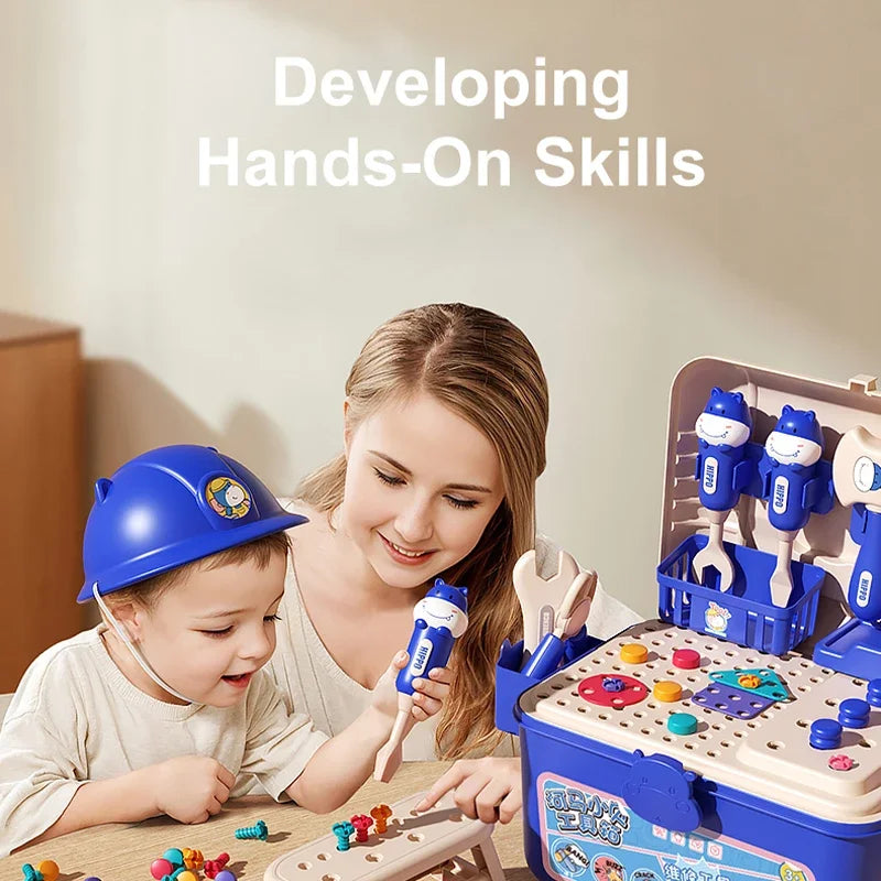 152-Piece Tool Bench & Building Case — Pivoli Toys — product image 2