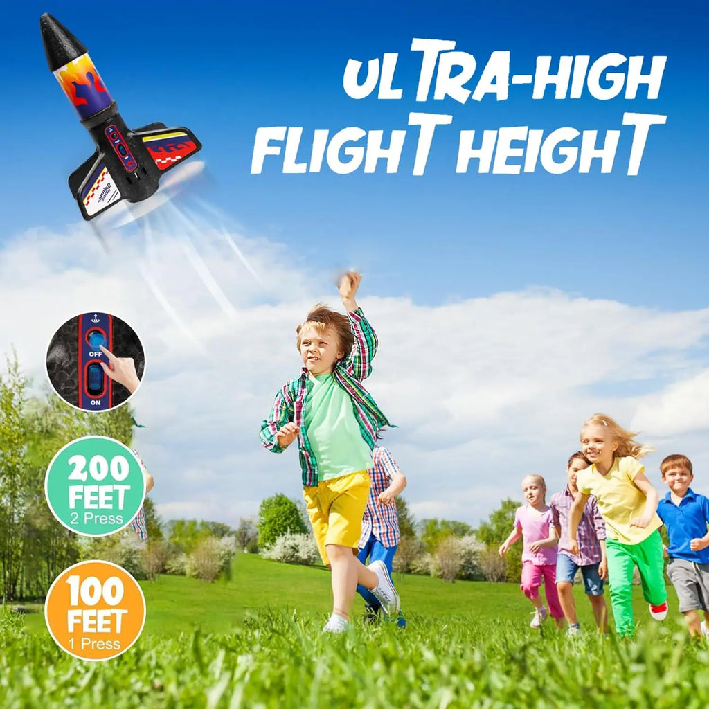 Rocket Launcher Toy – Motorised Rocket & Parachute