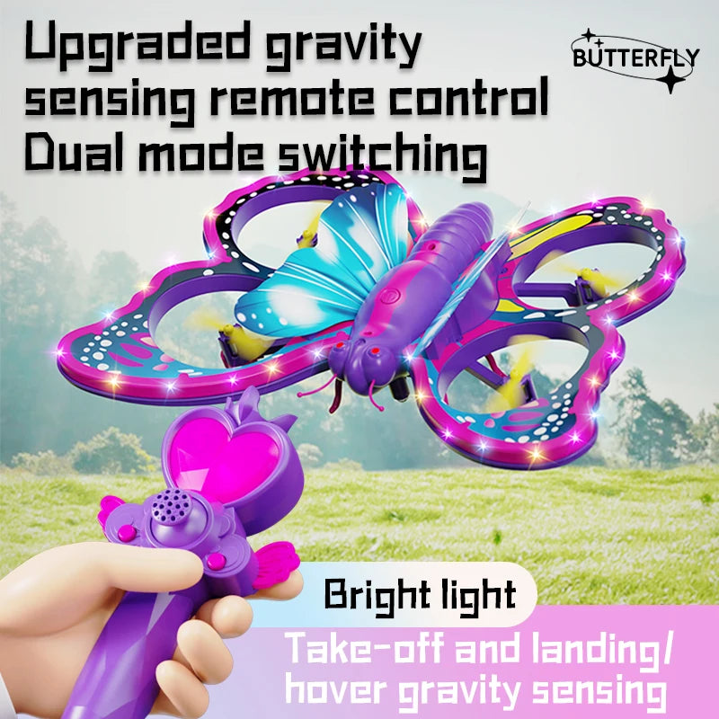 Light-Up Butterfly Remote-Control Drone — Pivoli Toys — product image 5