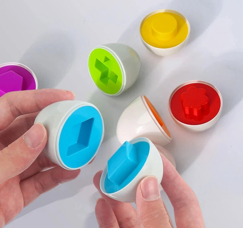 Colour and Shape Matching Eggs, Set of 12