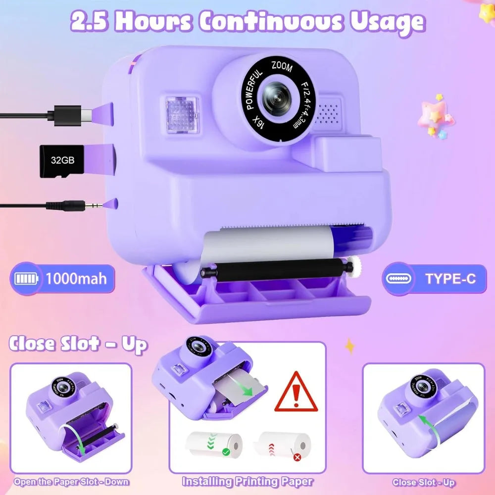 Kids' Instant-Print Camera with 32GB Card — Pivoli Toys — product image 2