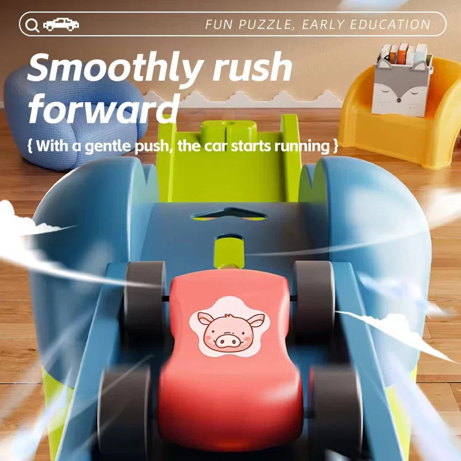 Car Ramp Toy with 12 Mini Cars