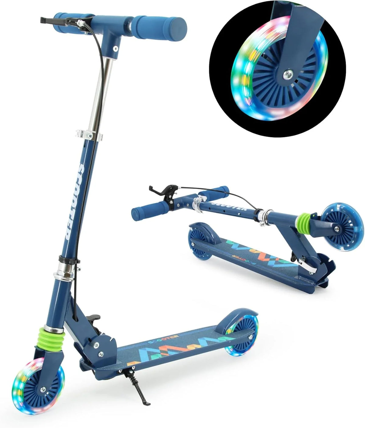 Kids' 2-Wheel Light-Up Folding Scooter