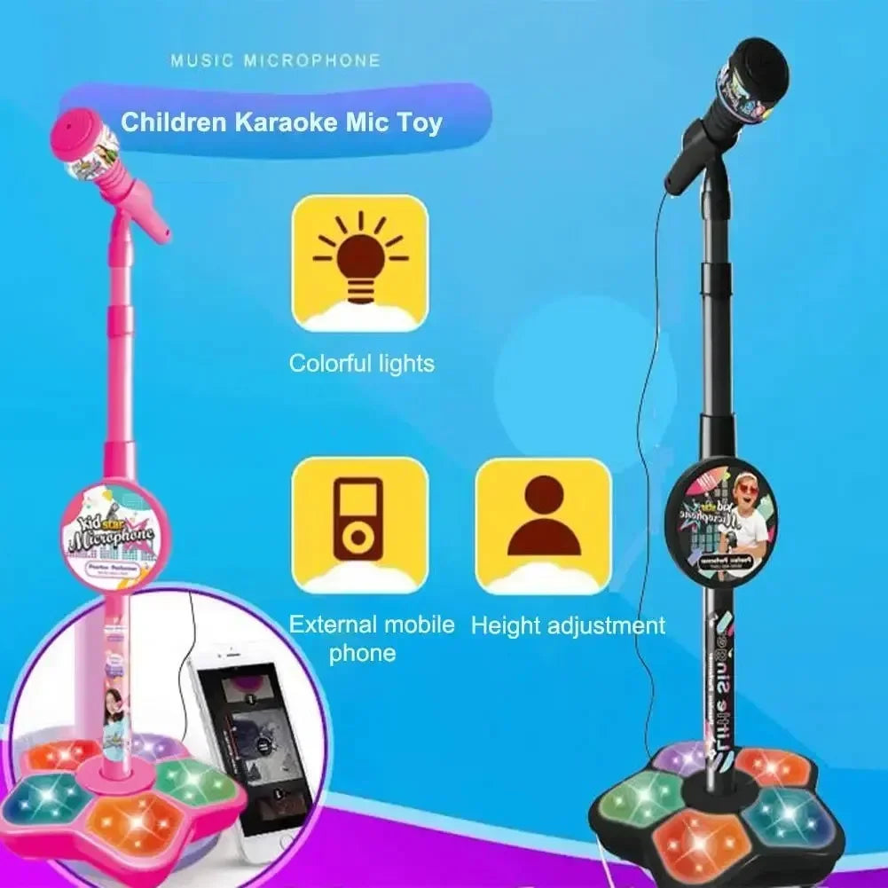 Kids' Karaoke Microphone with Adjustable Stand