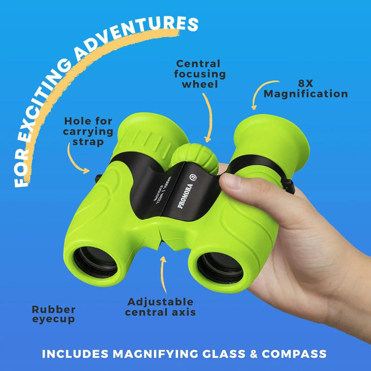 Kids' 8× Binoculars & Explorer Set