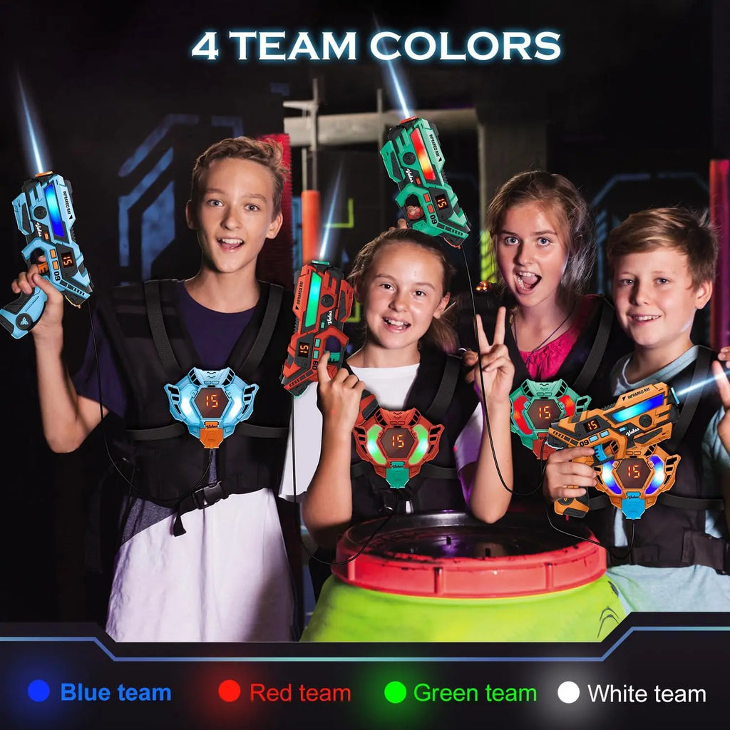 Rechargeable Laser Tag Set for 2 or 4 Players