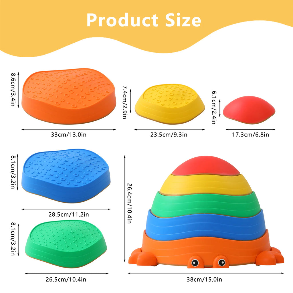 Crab Balance Stepping Stones — Set of 5
