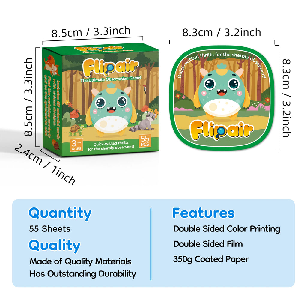 Animal Match Card Game — 55 Cards — Pivoli Toys — product image 2