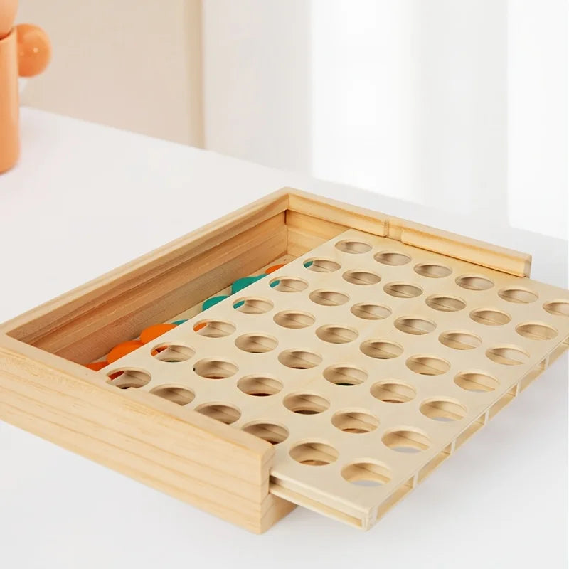 Wooden Four-in-a-Row Game — Pivoli Toys — product image 2