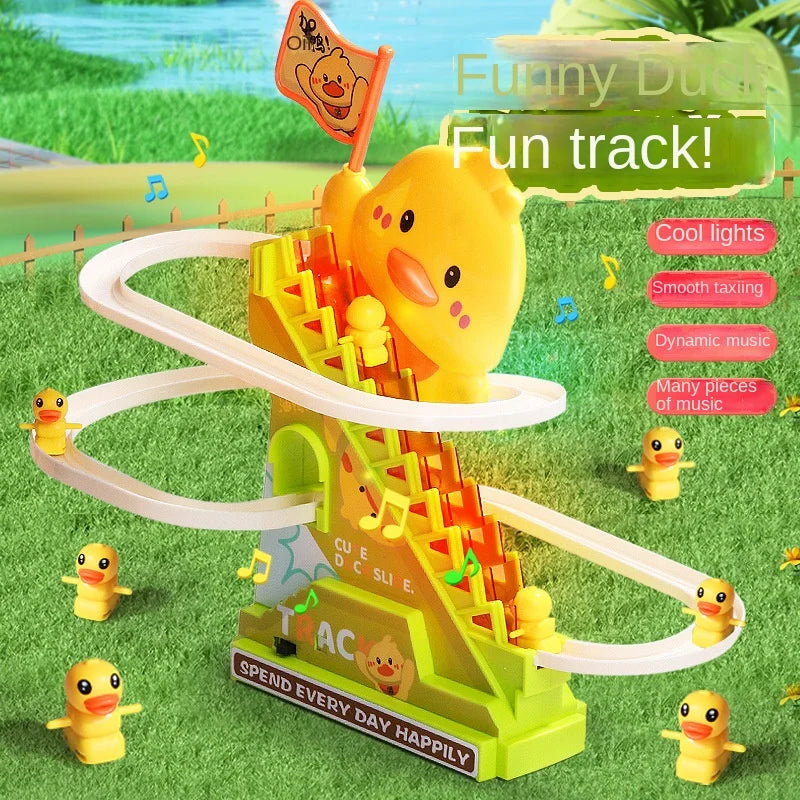 Stair-Climbing Duck Roller Coaster Toy