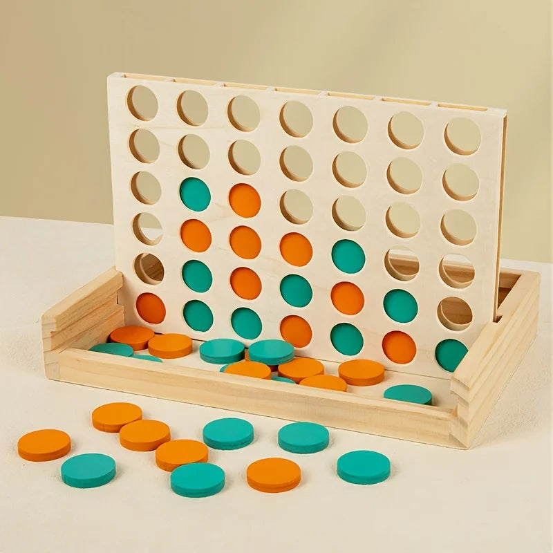 Wooden Four-in-a-Row Game — Pivoli Toys