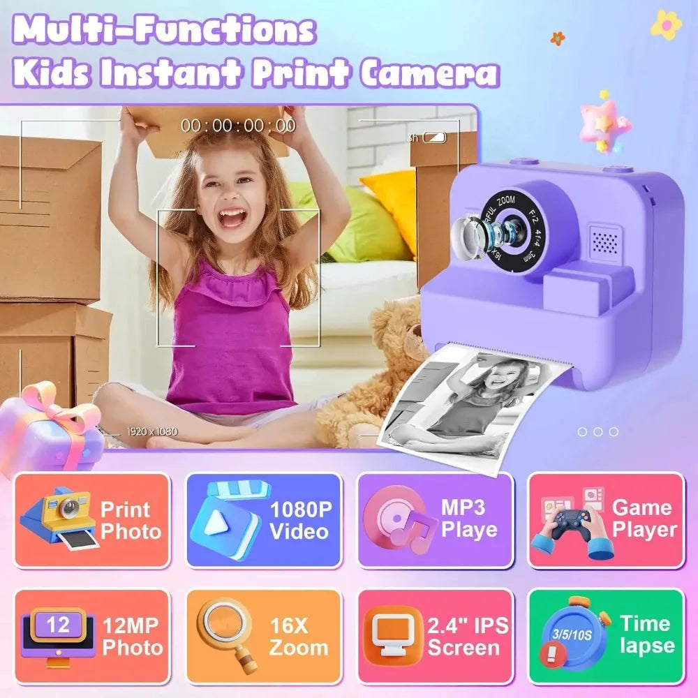 Kids' Instant-Print Camera with 32GB Card — Pivoli Toys — product image 4