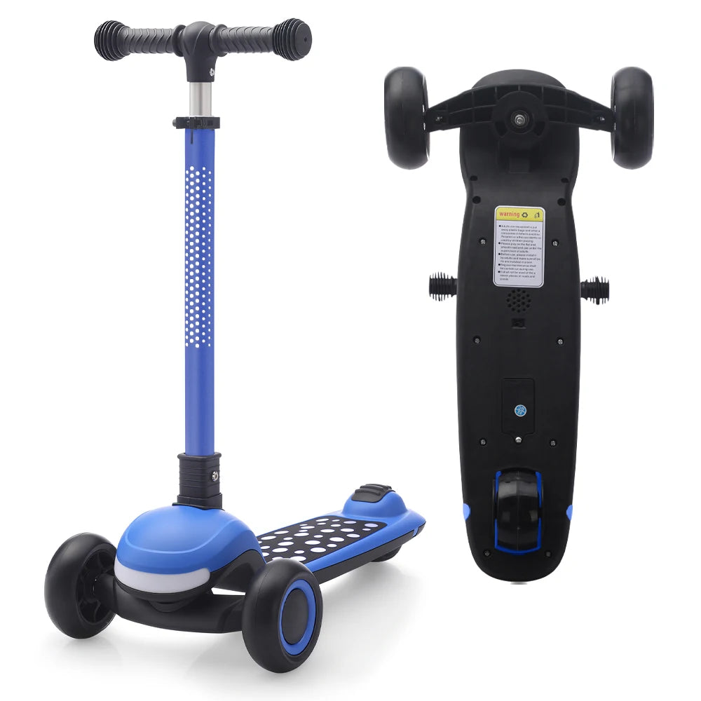 Kids' 3-Wheel Light-Up Folding Scooter