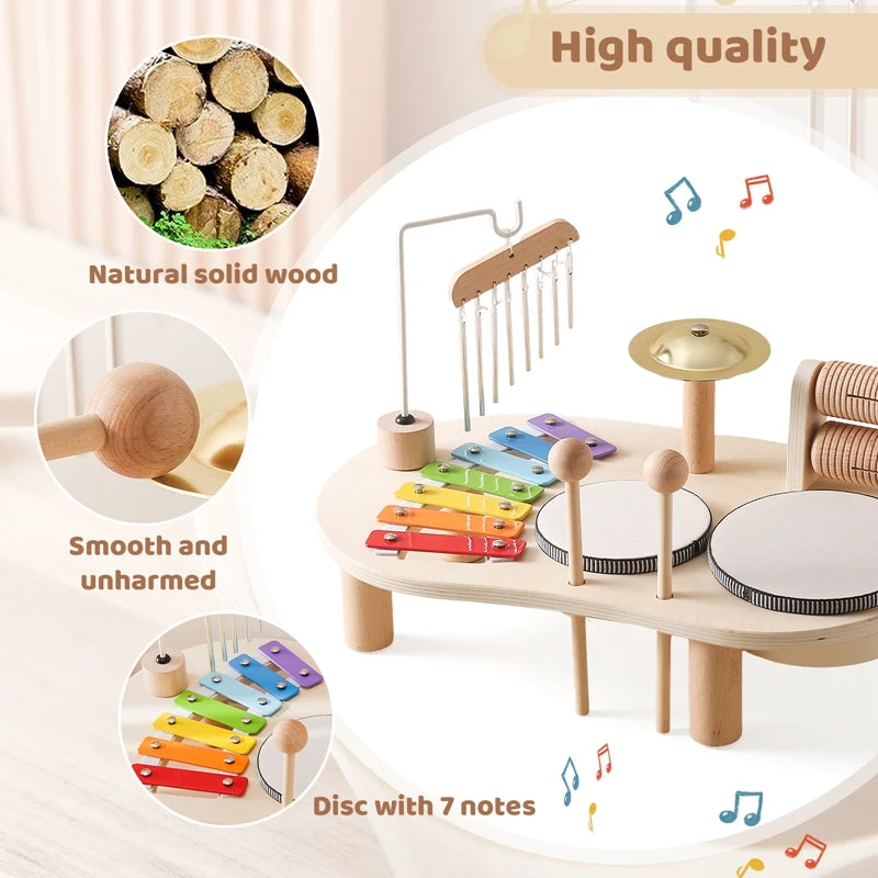 Wooden Musical Activity Table — Pivoli Toys — product image 3
