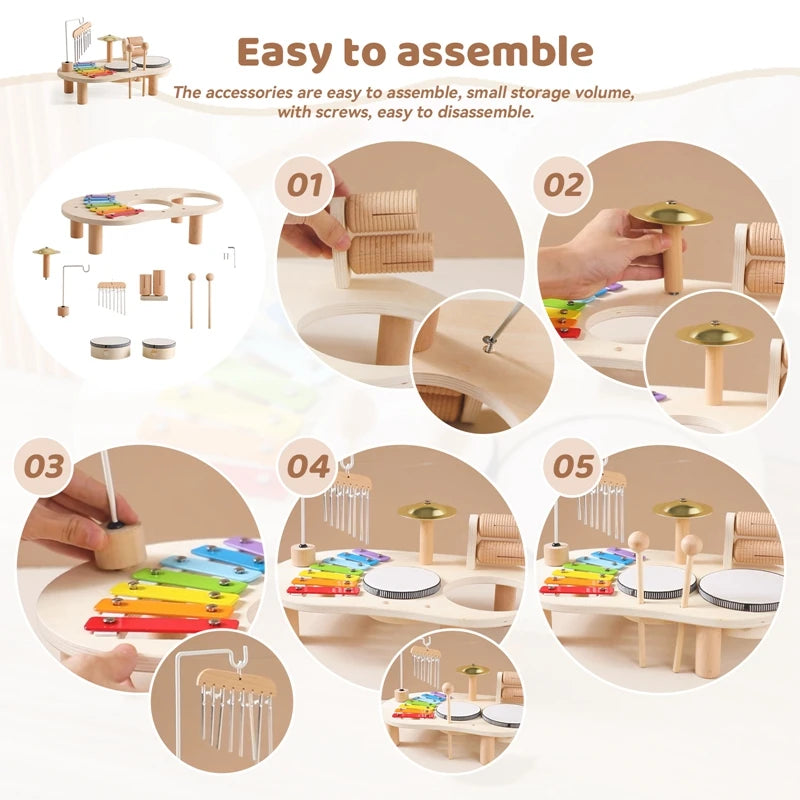 Wooden Musical Activity Table — Pivoli Toys — product image 8