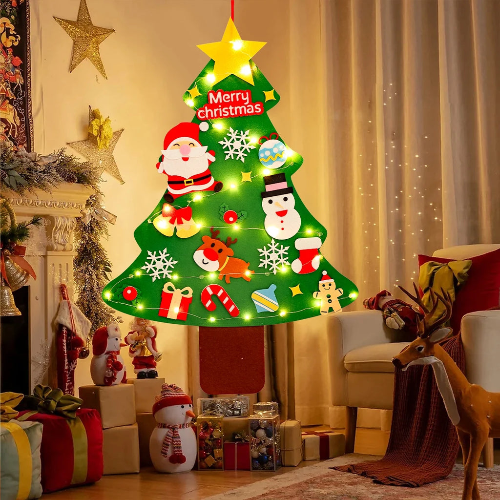 DIY Felt Christmas Tree Decoration Set