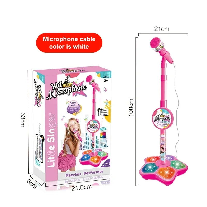 Kids' Karaoke Microphone with Adjustable Stand