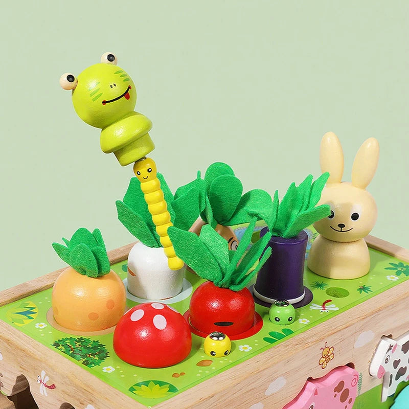 Wooden Farm Harvest Activity Cart — Pivoli Toys
