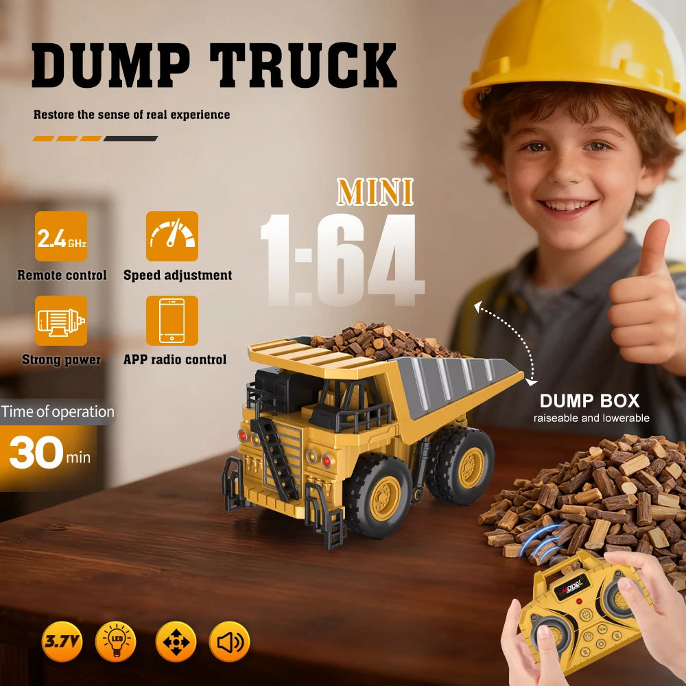 Mini Remote-Control Construction Vehicle — Pivoli Toys — product image 7