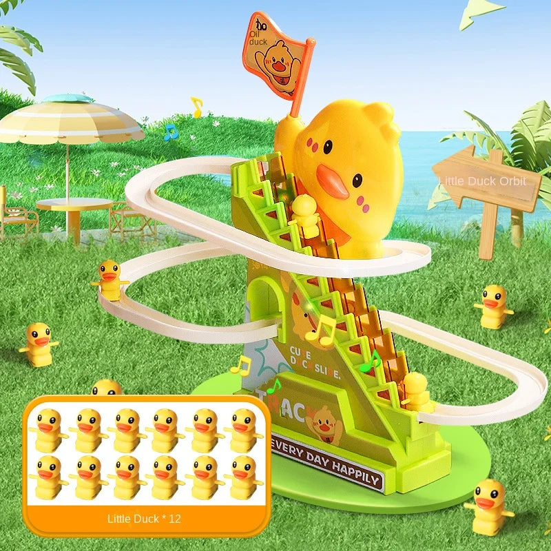 Stair-Climbing Duck Roller Coaster Toy