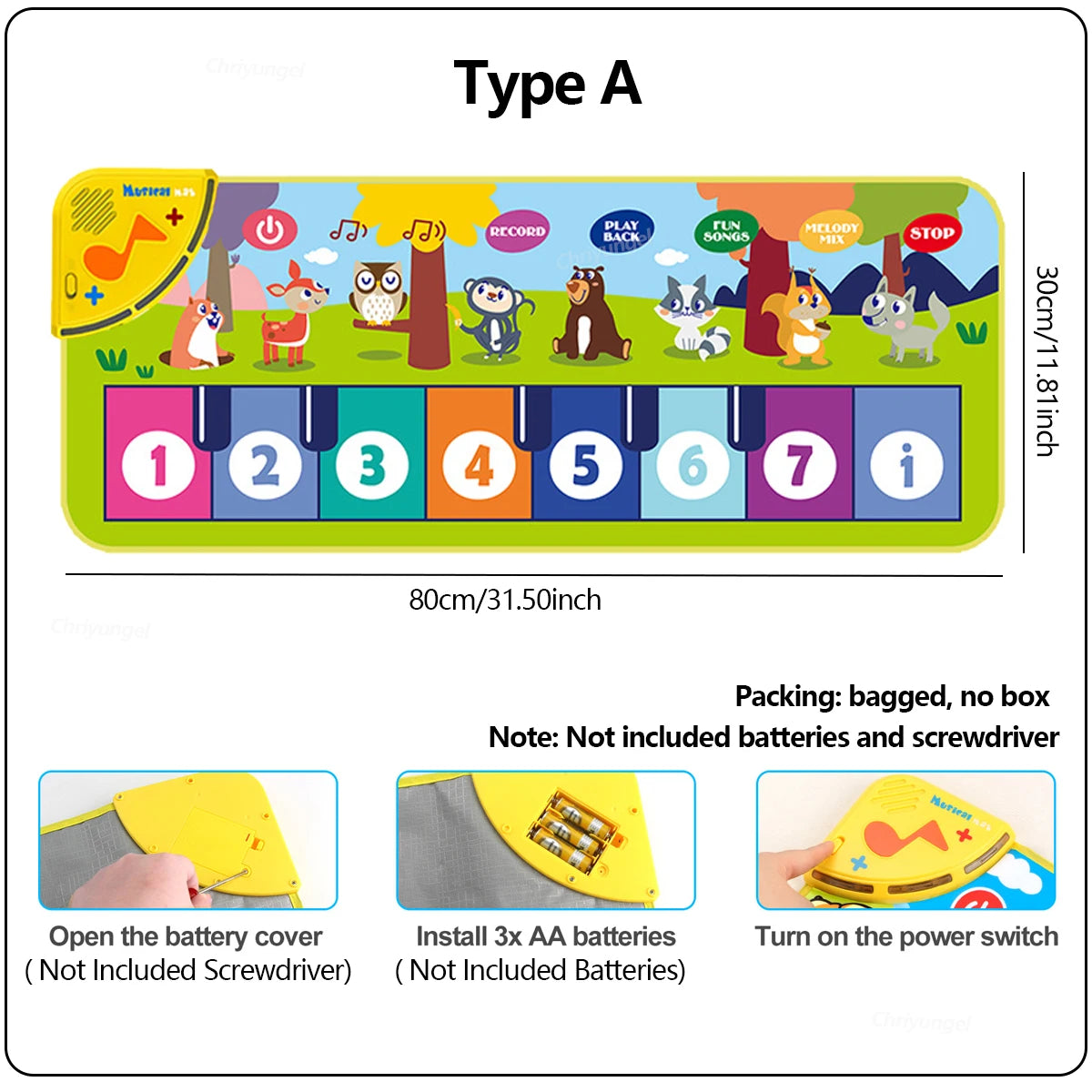 Musical Piano Play Mat — Pivoli Toys — product image 13