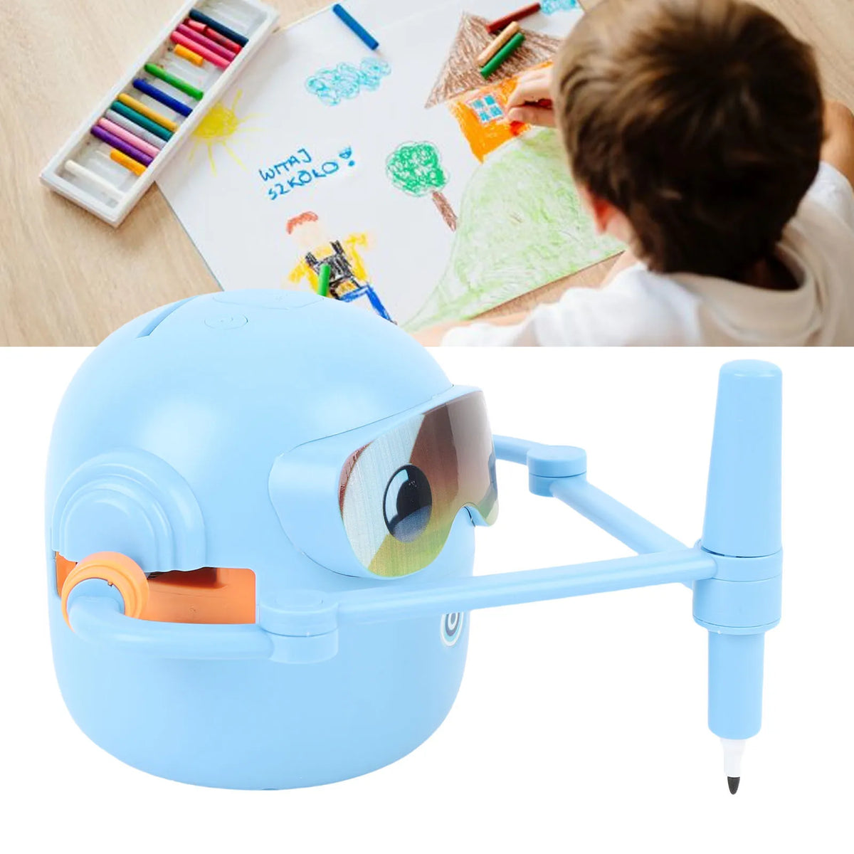 Drawing Robot for Kids with 100 Activity Cards