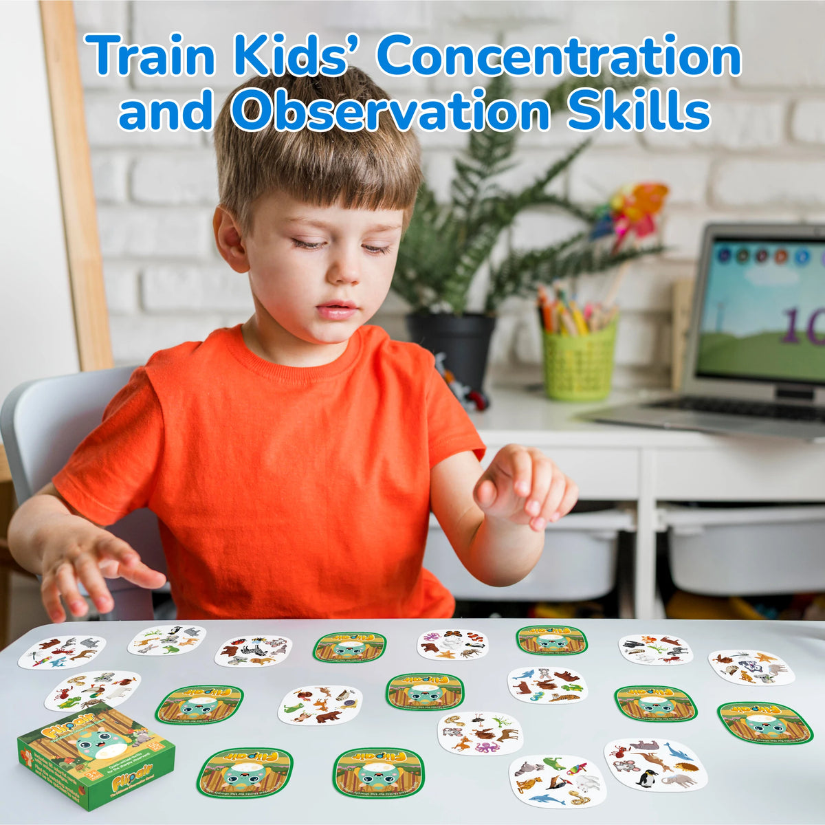 Animal Match Card Game — 55 Cards — Pivoli Toys — product image 6