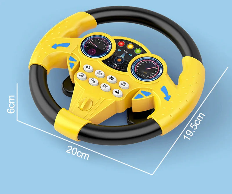 Musical Steering Wheel Toy with Lights