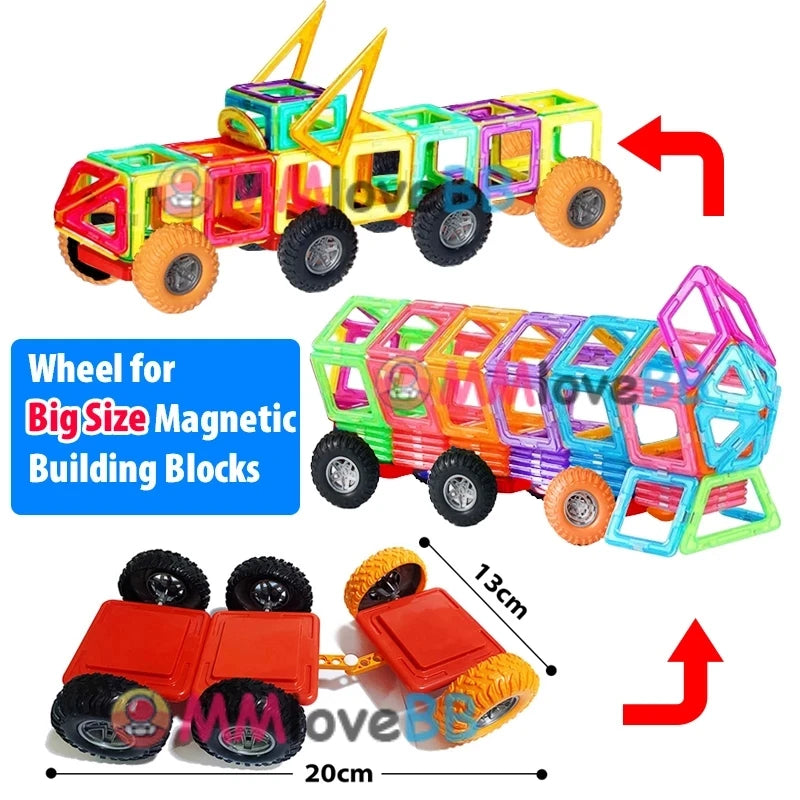 Magnetic Building Tiles — Rainbow Set — Pivoli Toys — product image 4