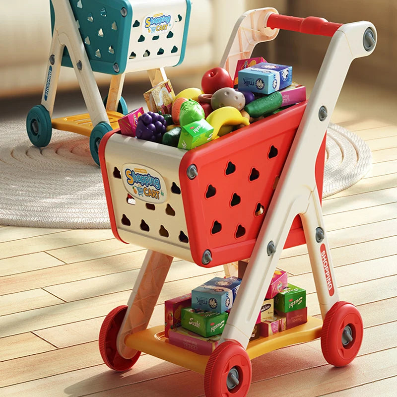 Pretend Shopping Trolley — 26-Piece Set — Pivoli Toys