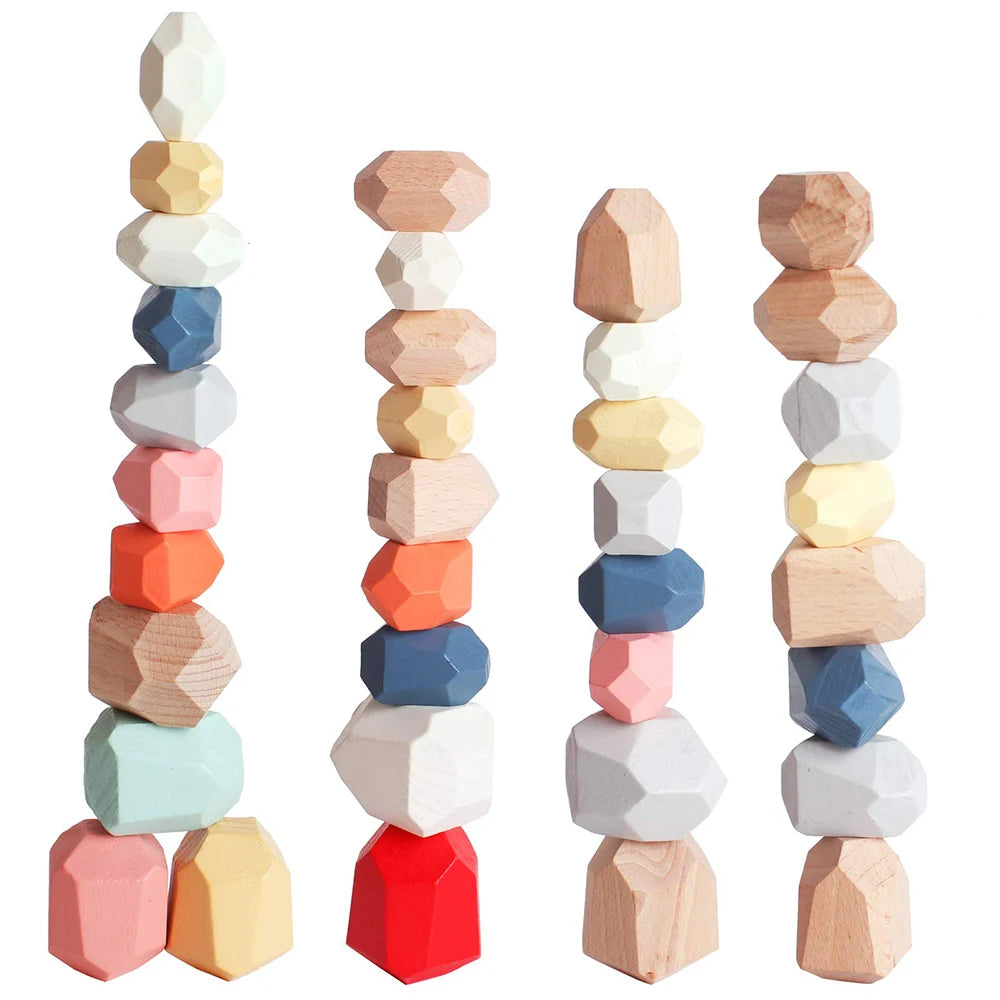 Wooden Stacking Stones – 36-Piece Balancing Set
