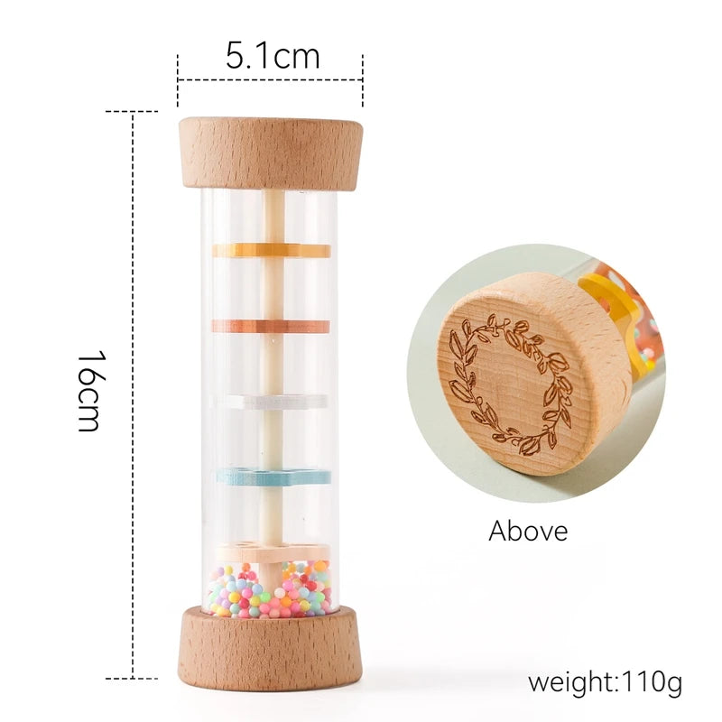 Wooden Rainmaker Sensory Toy, additional product view 1