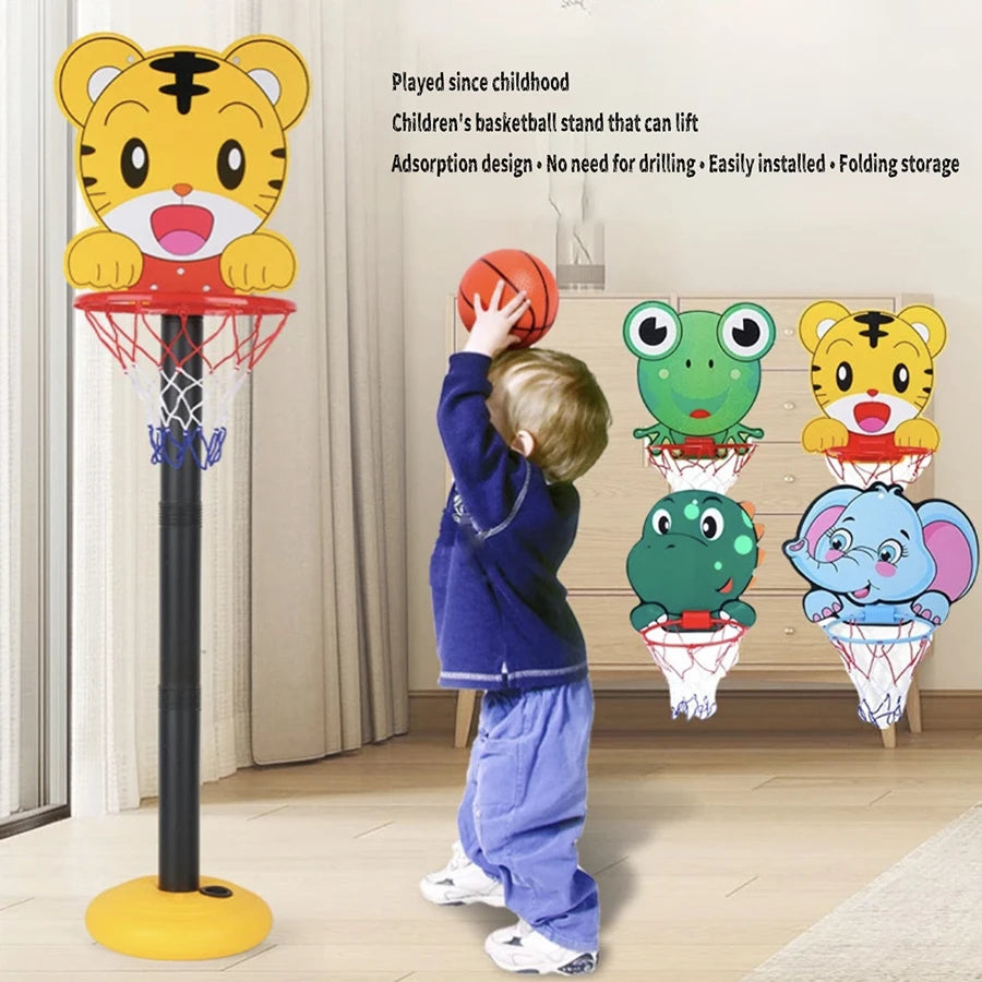 Kids' Adjustable Basketball Hoop with Ball