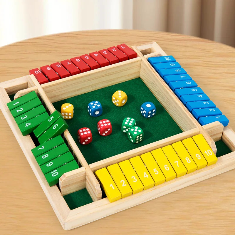 Four-Player Wooden Shut the Box Game — Pivoli Toys — product image 3