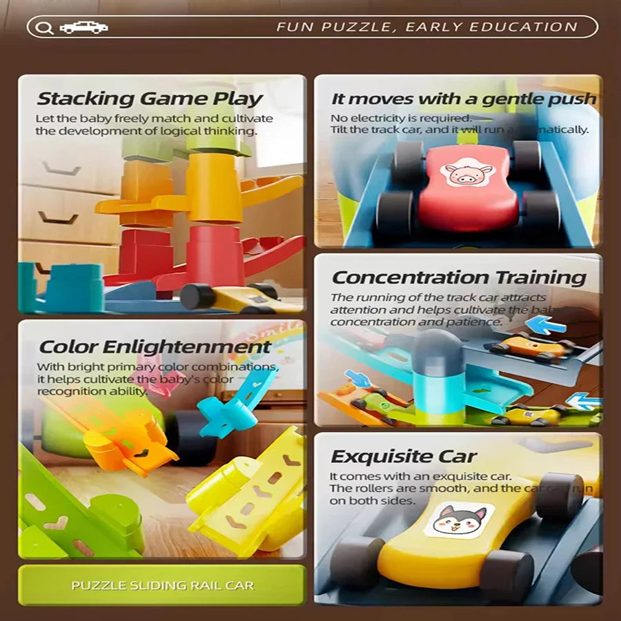 Car Ramp Toy with 12 Mini Cars