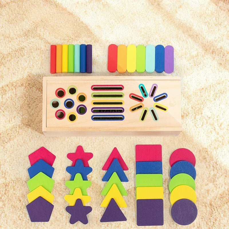 Wooden Shape and Colour Sorting Box, additional product view 2