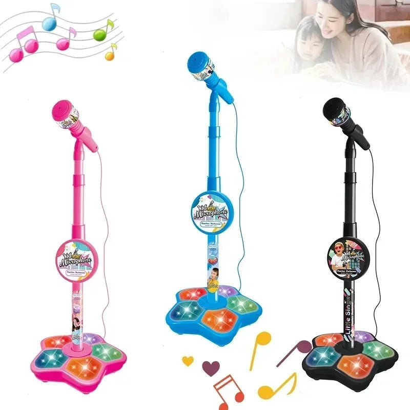 Kids' Karaoke Microphone with Adjustable Stand