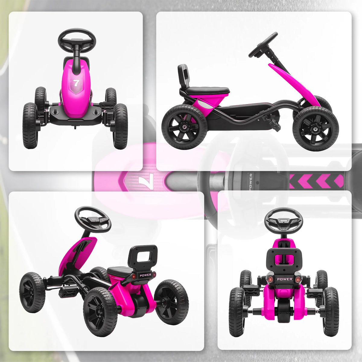 AIYAPLAY Kids' Pedal Go-Kart
