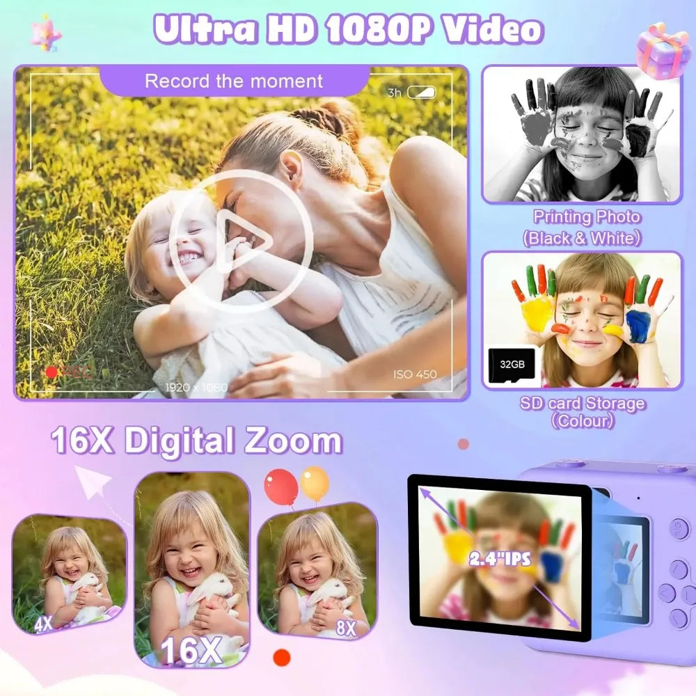 Kids' Instant-Print Camera with 32GB Card — Pivoli Toys — product image 5