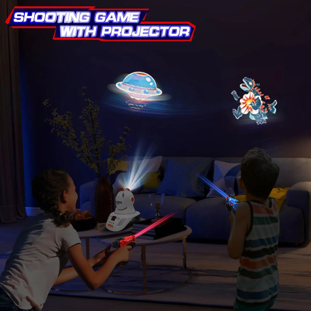 Laser Tag Projector Game with 2 Blasters