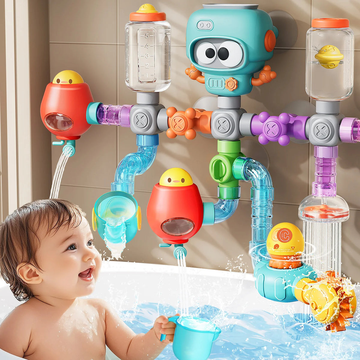 Build-Your-Own Bath Water Track — Pivoli Toys — product image 2