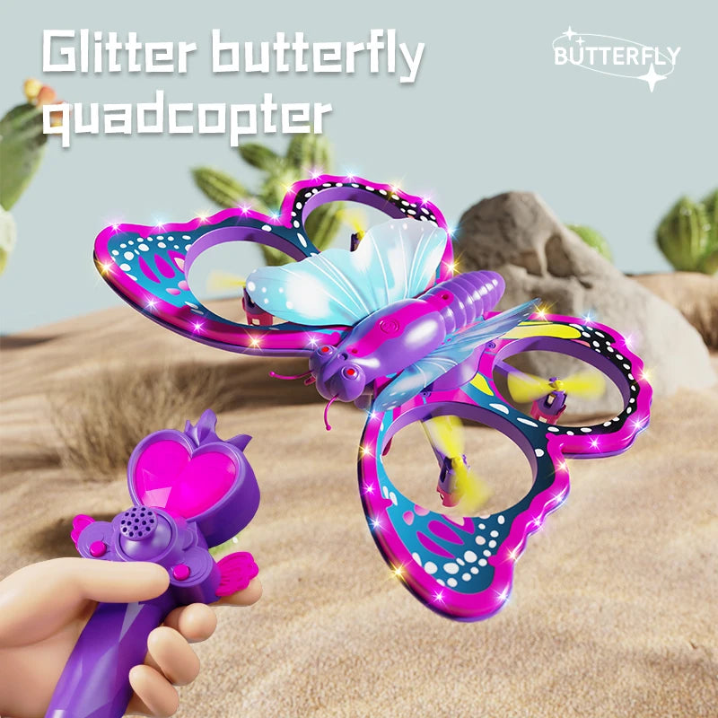 Light-Up Butterfly Remote-Control Drone — Pivoli Toys