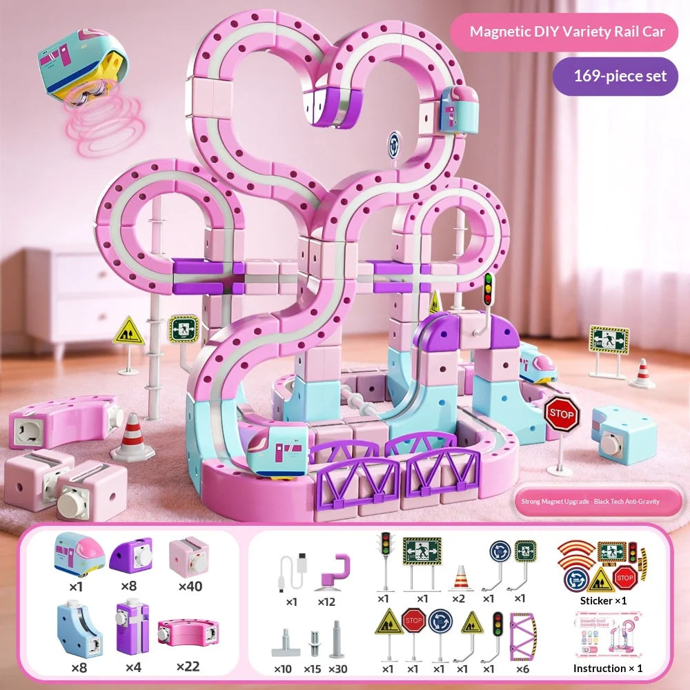 Pastel Magnetic Track Building Set — Pivoli Toys — product image 9