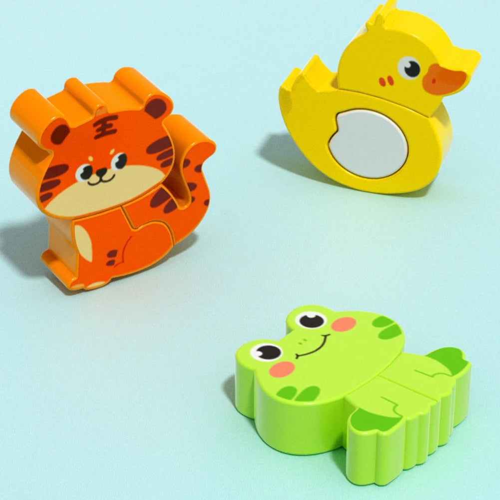 Wooden Puzzle Board – Animals & Vehicles
