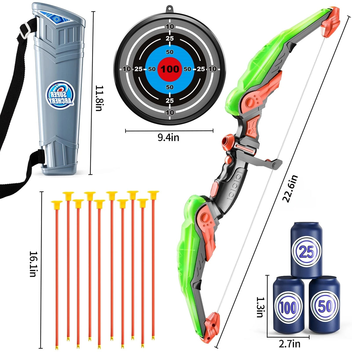 Suction-Cup Archery Play Set — Pivoli Toys — product image 6