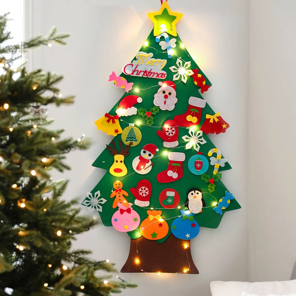 DIY Felt Christmas Tree Decoration Set