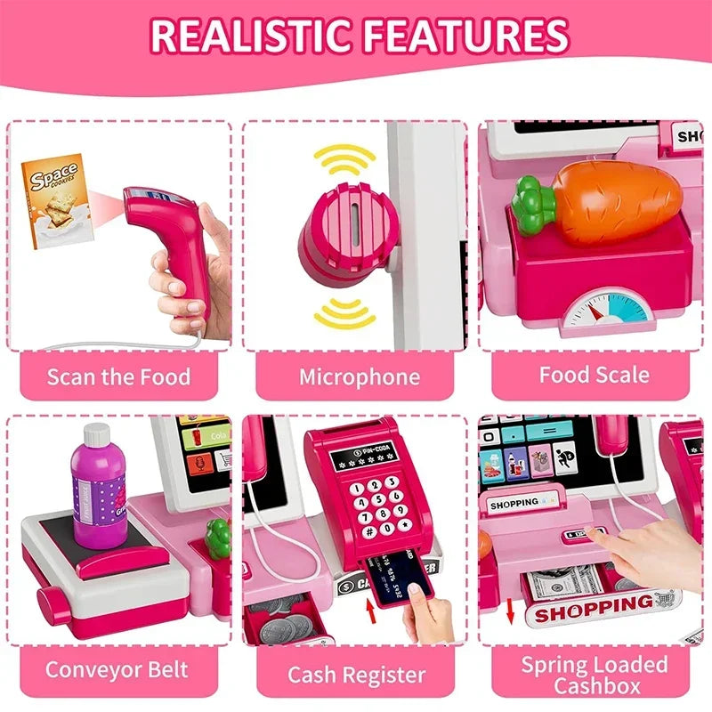 Toy Cash Register with Working Calculator, additional product view 1